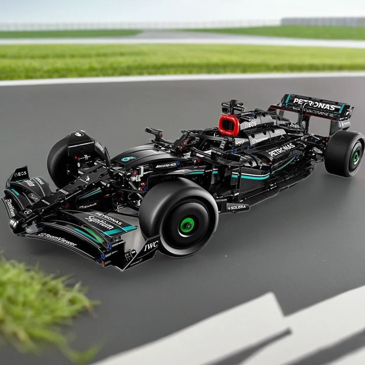 1642PCS Technical F1 W14 E Performance Building Blocks Super Race Car Assembly Model 1：8 Vehicle Toys Boys Christmas Gift 5