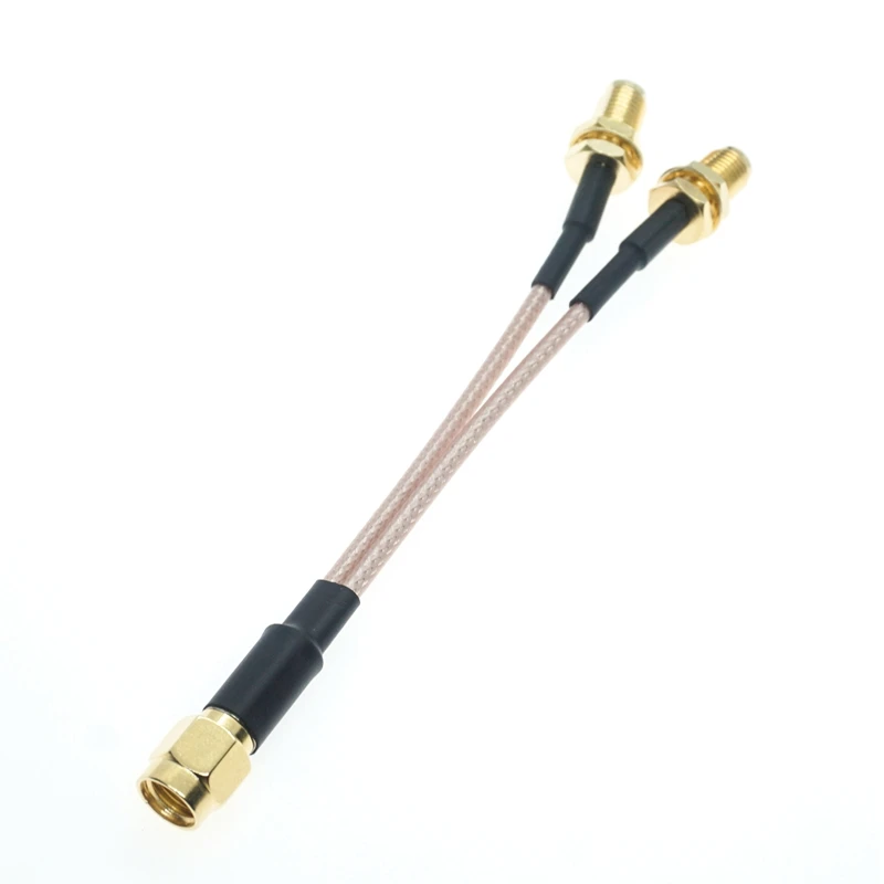 

RG316 RPSMA male К 2X RPSMA FEMALE Y Connector Crimp Wire Terminal RF гибкий соединительный кабель