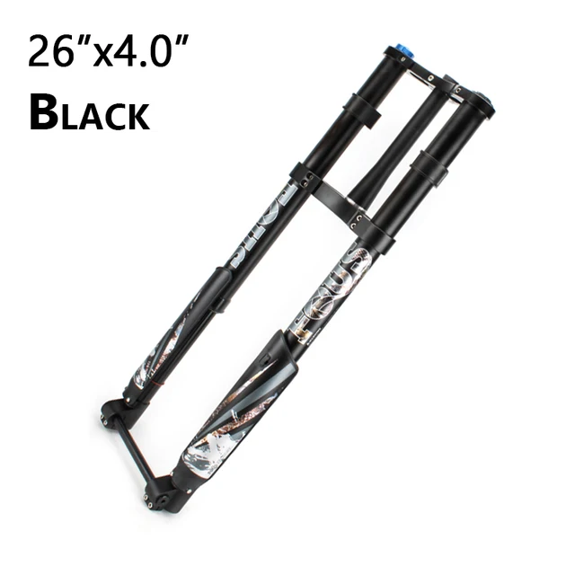 Alloy Double Crown Mountain Fat Bicycle Front Fork Air Suspension 170mm