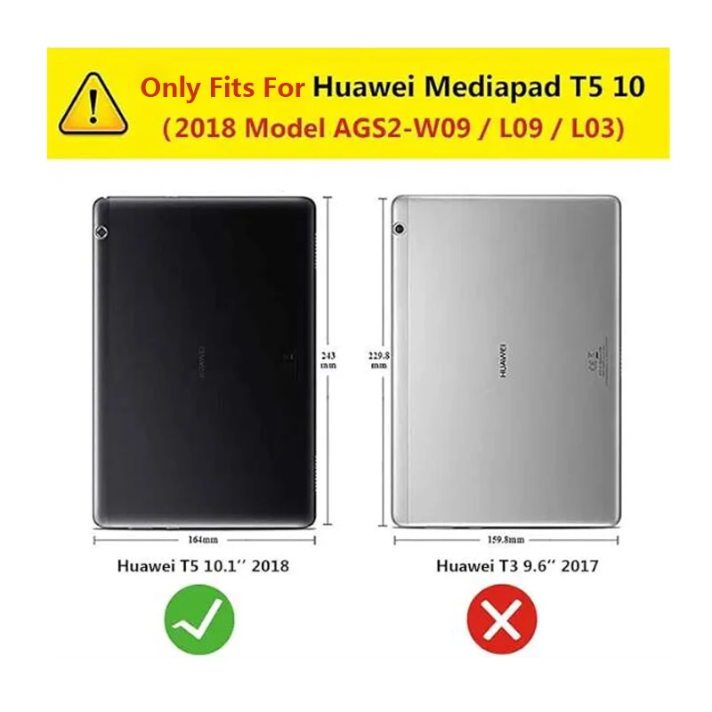 Trifold Magnetic Leather Hard Cover