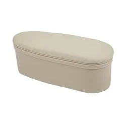 Deluxe Leather Car Door Ergonomic Armrest with Elbow Support Pad (White)