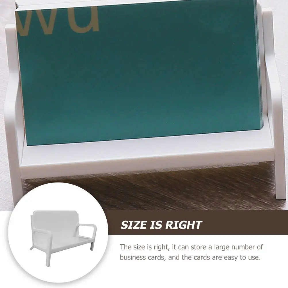 명함 홀더 사무용품용 데스크탑 정리함 플라스틱 명함 스탠드 현대적인 디자인 대용량 수납