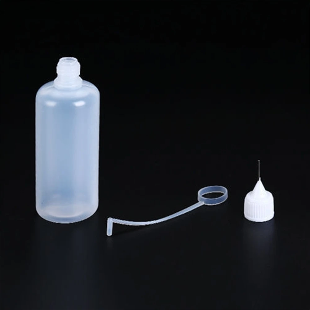 100pcs 5/10/20/30/50Ml Needle Glue Bottle Precision Tip Applicator Bottles with Sealing Cap Squeeze Dispensing Bottle