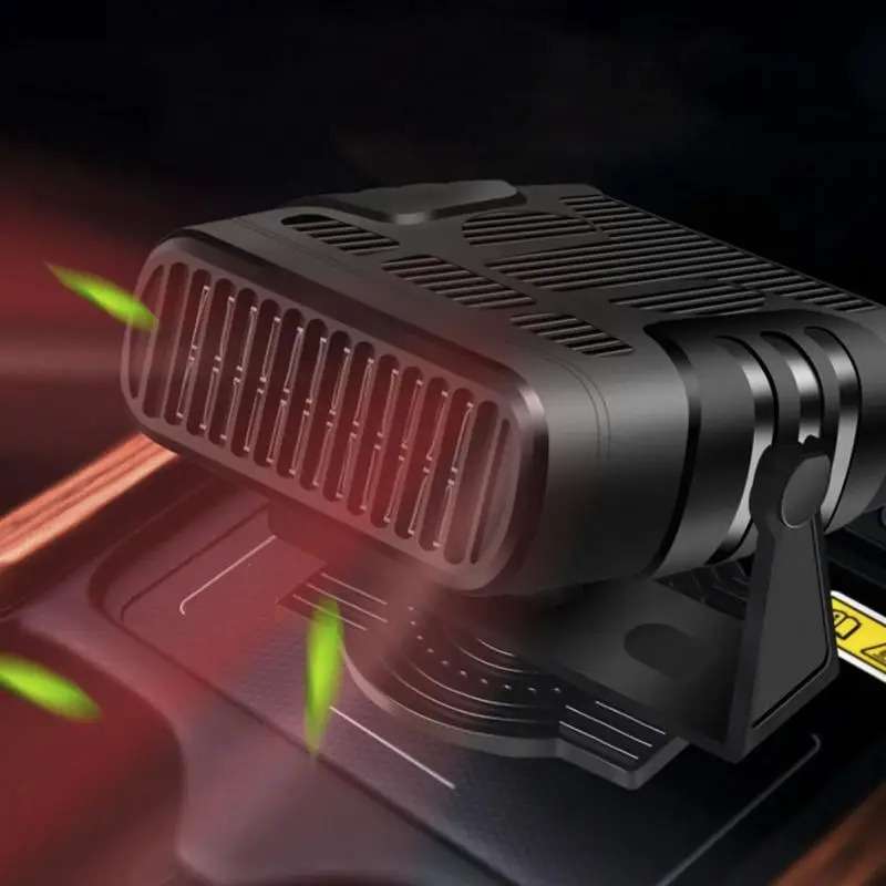 2-IN-1 12/24V 120W Auto Car Heater Defroster Demister Electric Heater Windshield 360 Rotation ABS Heating Cooling Car