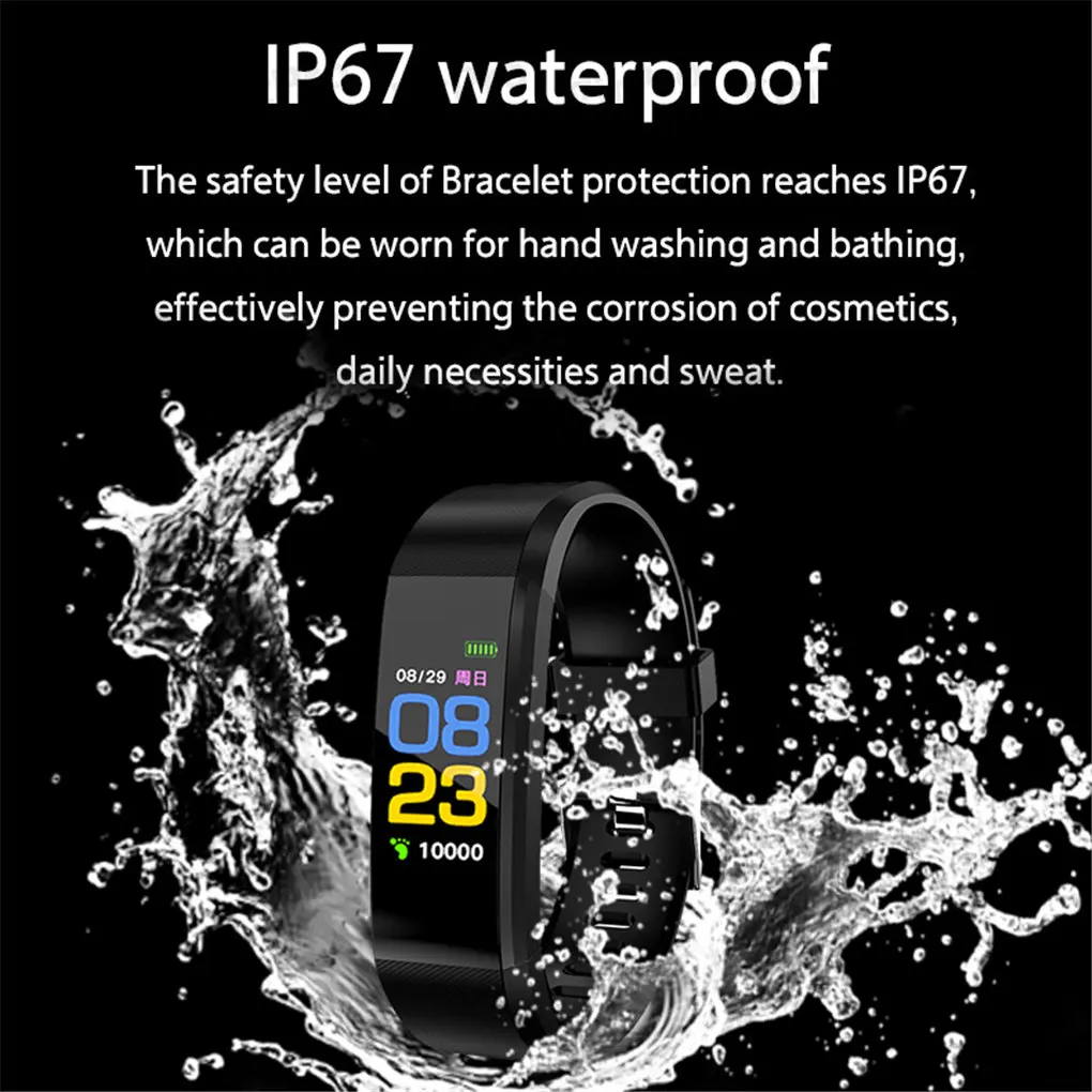 captcha ID-115 Health Care Fitness Tracker Band - Smart Watch Bracelet with  2 Year Warranty : Amazon.in: Sports, Fitness & Outdoors