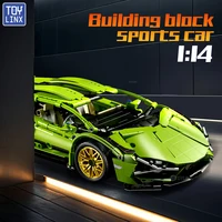 ToylinX Technical Building Blocks Racing Sport Car Speed Vehicle Model City Mechanical Super Bricks Puzzle Toys Adult Gift 1