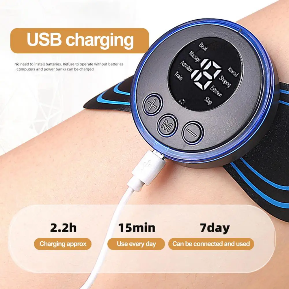 Rechargeable Massager Device Full Body Pain Relief Therapy Mini Machine with 8 Modes Physiotherapy cervical spine massager lumbar massager leg massager