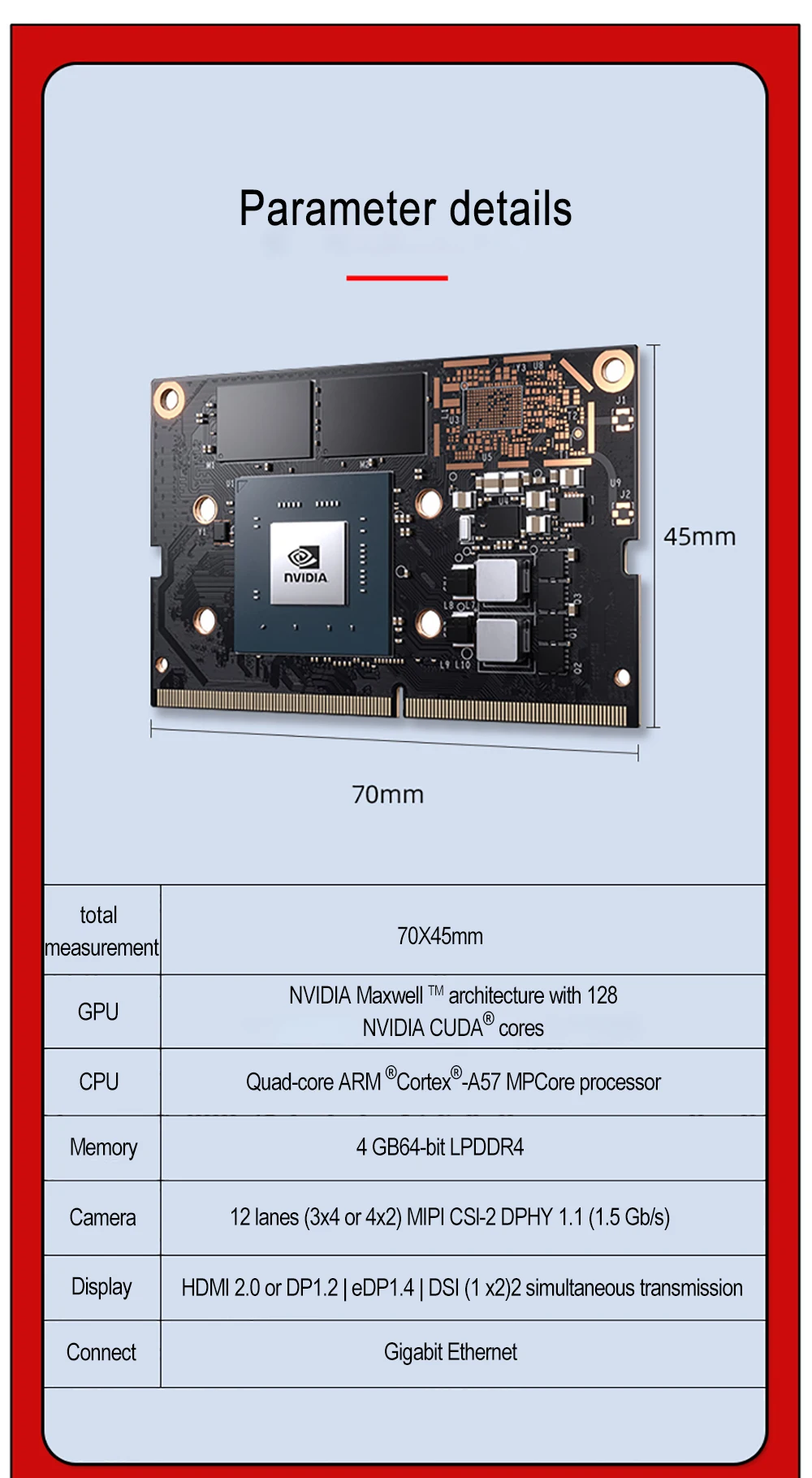 Leetop NVIDIA Jetson Nano B01 Develop Kit 128-Core Maxwell Quad-Core ARM A57 CPU