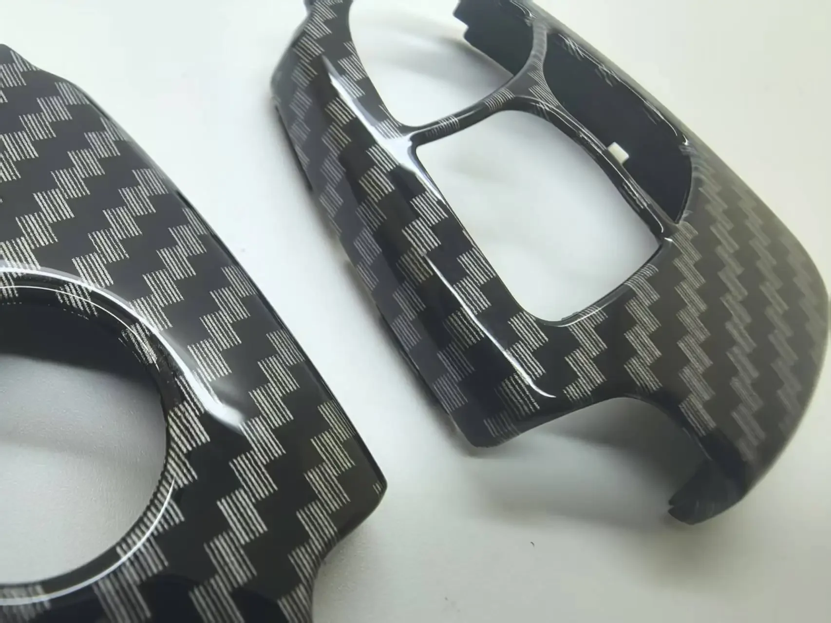 Luxury Car Key Fob Cover Case - Black/White/Carbon Fiber Finish