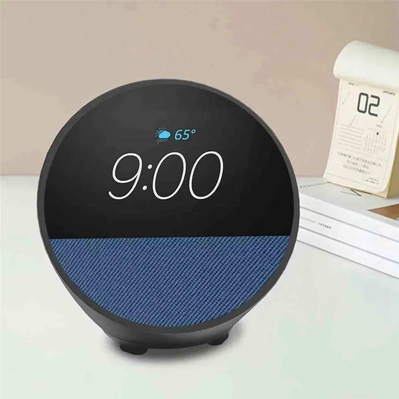 Y10A-Silicone Protective Case For Echo Spot ( Release) With Dustproof & Drop-Proof Protective Case