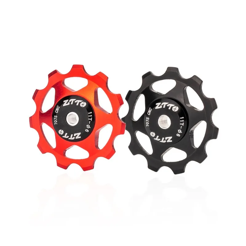 11T MTB Bicycle Rear Derailleur Jockey Wheel Steel Bearing Pulley CNC Road Bike Guide Roller Idler