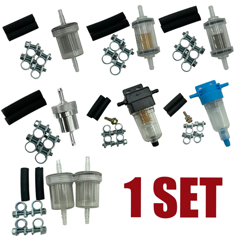 Fuel Oil Filter Water Separator & Connction Hose & Clips For Webasto Eberspacher Car Truck Air Diesel Parking Heater 7 Type