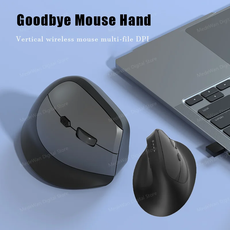 Wireless Mouse Xiaomi Vertical Ergonomic 2.4G Bluetooth 5.2