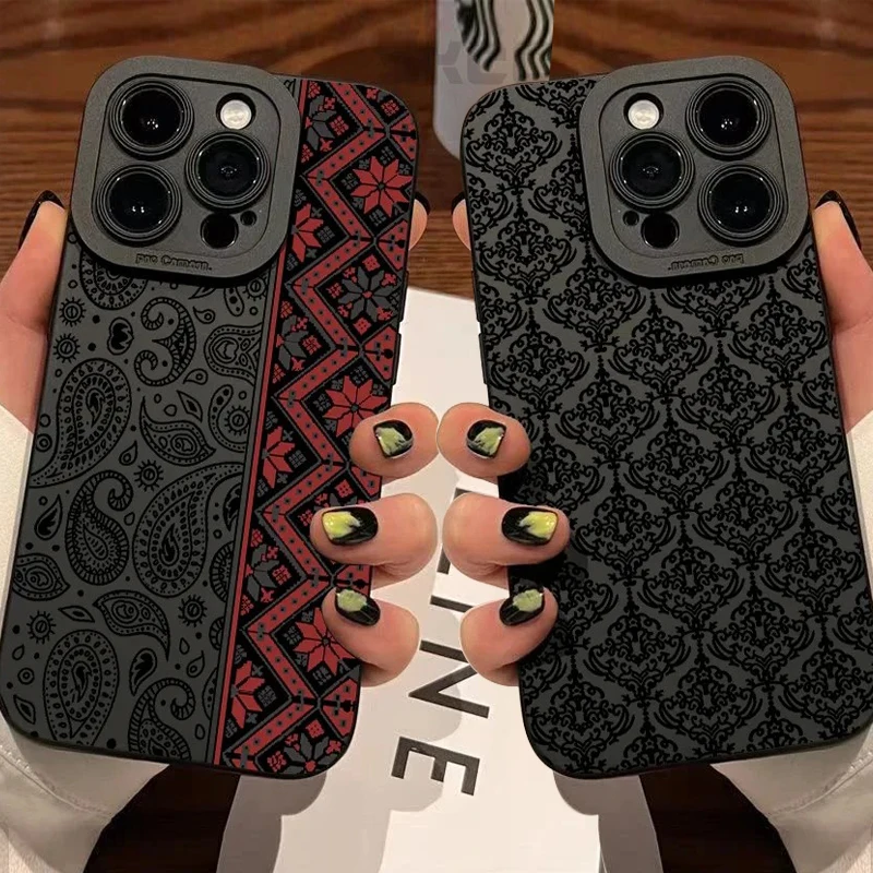 Vintage Totem Pattern Soft TPU Phone Case - Artistic Back Cover