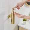 304 Brushed Stainless Steel Manual Soap Dispenser Wall Mounted Golden Black Square Round Soap Dispenser for Hotel Bathrooms 5