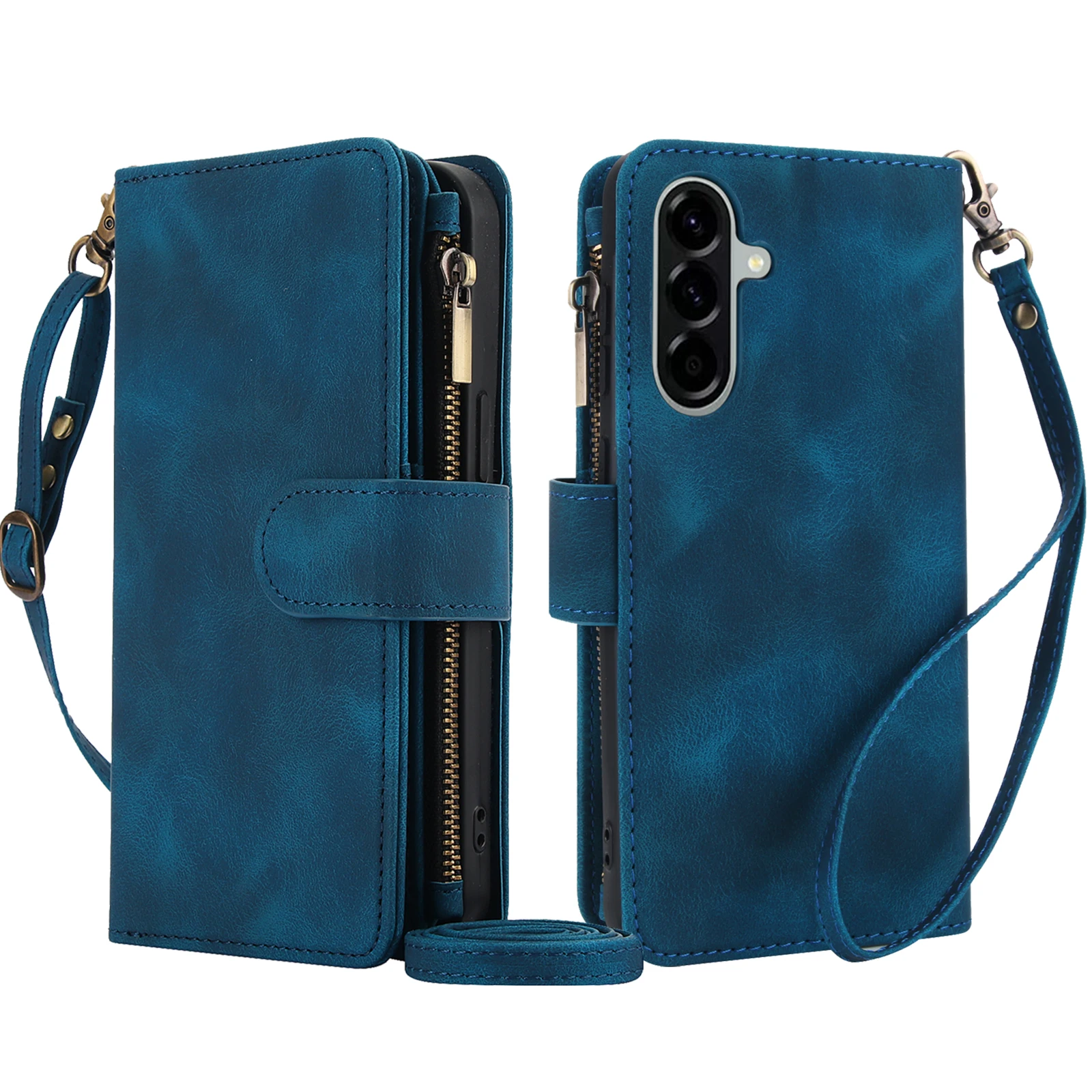 Stylish Lanyard Purse Phone Case with Card Holder and Detachable Strap