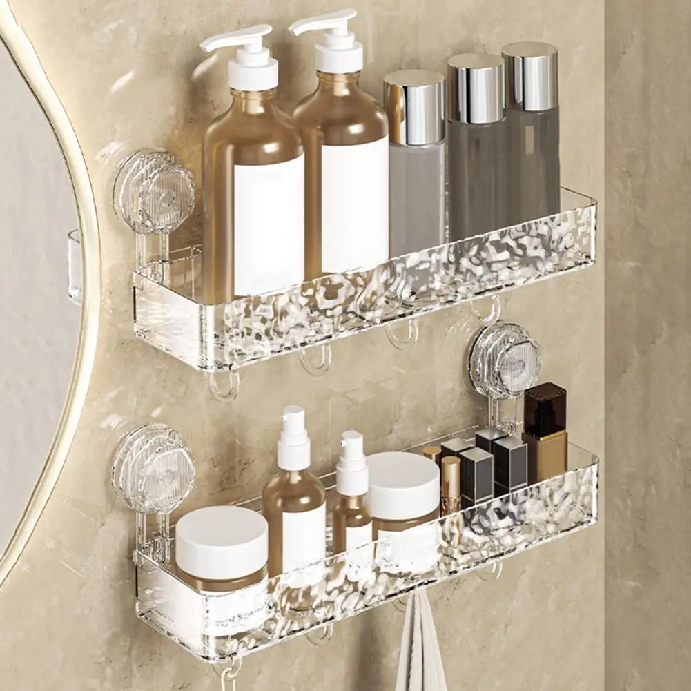 Thickened Pet Material Storage Rack Bathroom Storage Rack Capacity Shower Caddy with Suction Cup for Easy for Maximum
