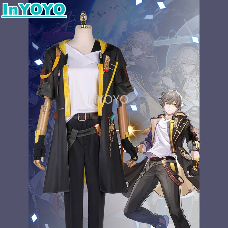 

InYOYO Trailblazer Caelus Cosplay Honkai: Star Rail Costume Male Fashion Handsome Uniform Game Suit Halloween Party Outfit 2023