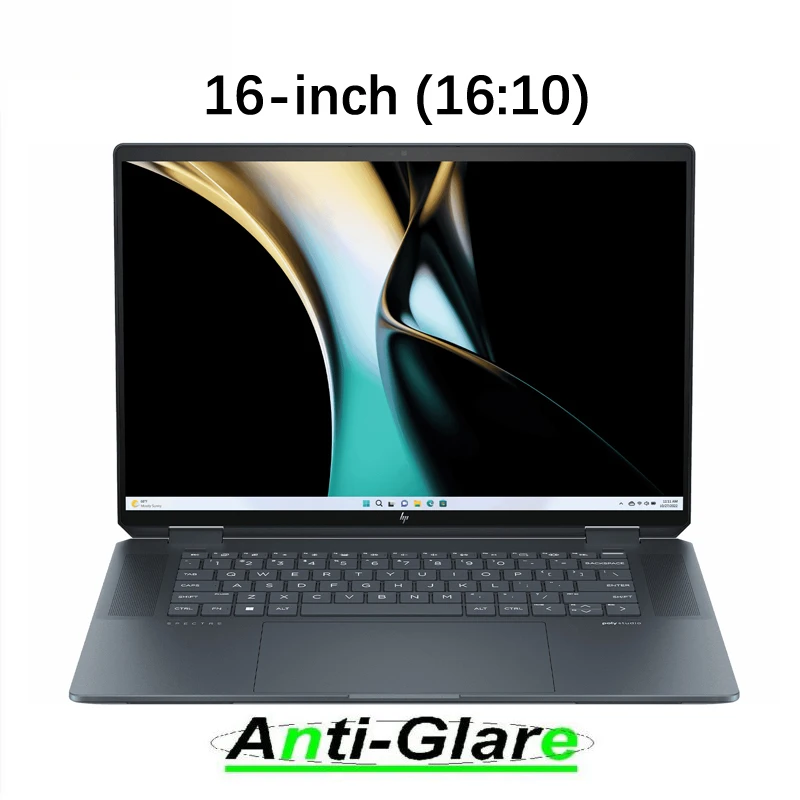 2X Copertura Protettiva Per Schermo Anti Luce Blu E Antiriflesso Per Laptop Hp Hp Spectre X360 16-Aa0888Tu 2-In-1 16 "16:10