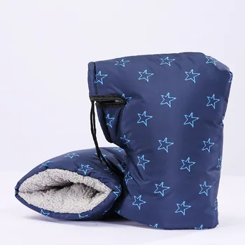 Waterproof Motorcycle Handlebar Gloves Winter Hand Protector Windproof Liner Warm Motorbike Scooter Handle Cover Gloves 2pcs 4