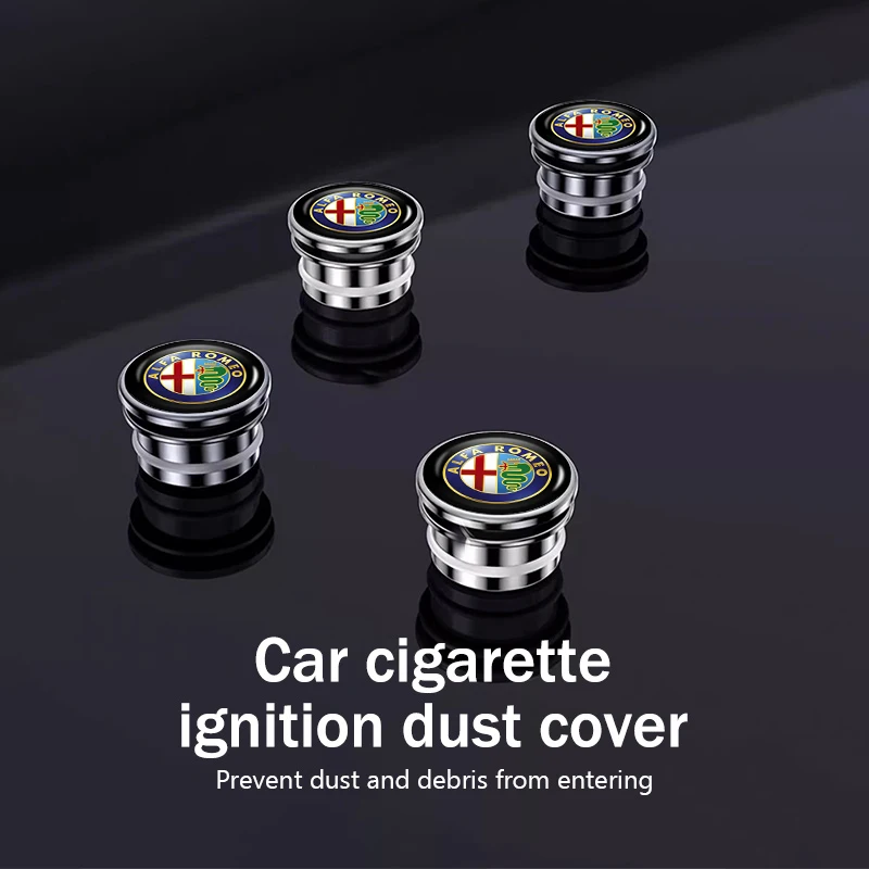 Auto Logo DustProof Car Cigarette Lighter Cover Decoration Cap