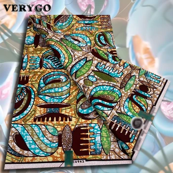 2026 New style grand super 100% cotton African wax print fabric 6 yards for African dresses Ankara for nigerian bridal 1