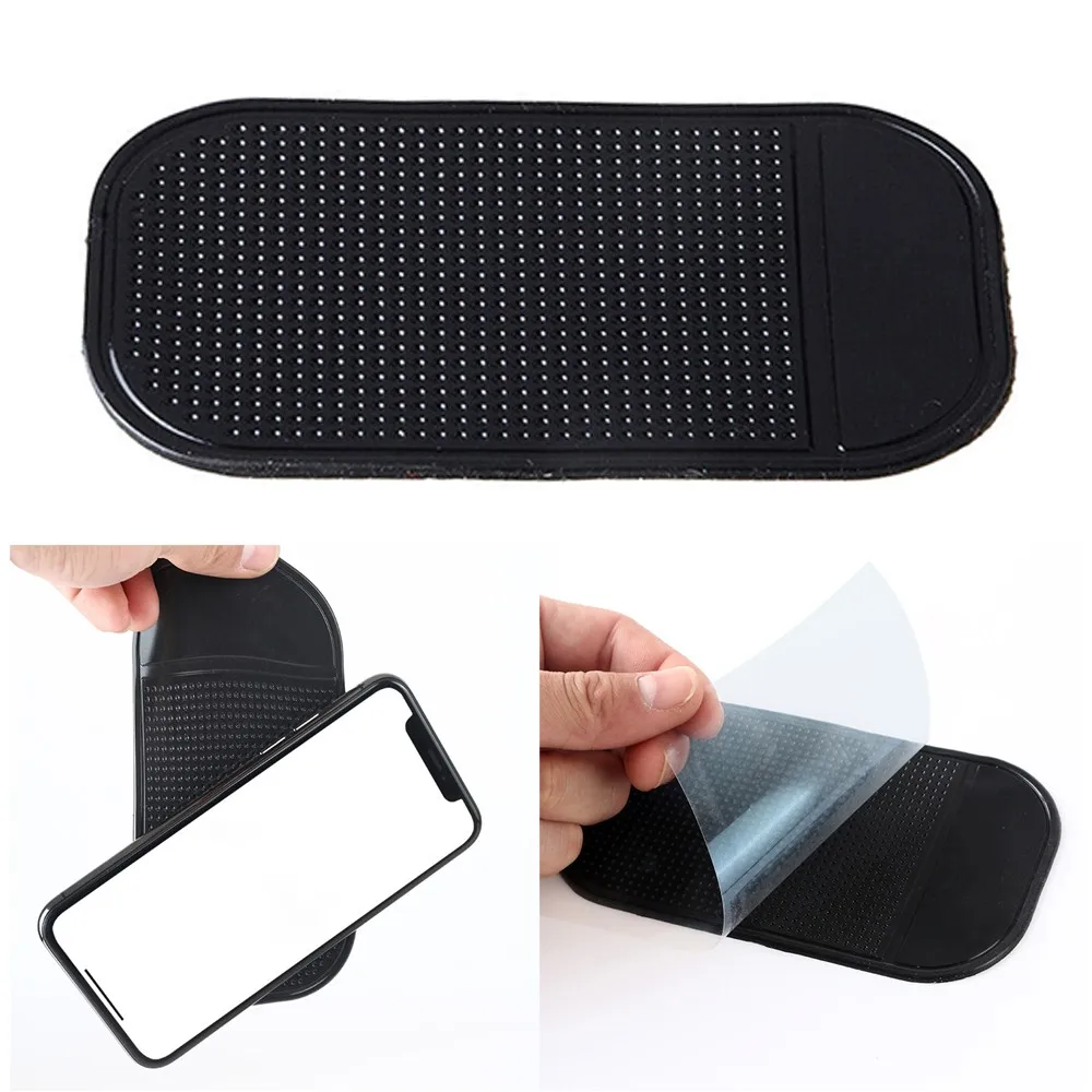 Car Anti-Slip Pad Interior Dashboard Phone Mount Universal Auto Storage Silicone Sticky Phone Holder Pad 1Pcs 13x7cm dash adhesive holder dashboard phone holder dash phone holder