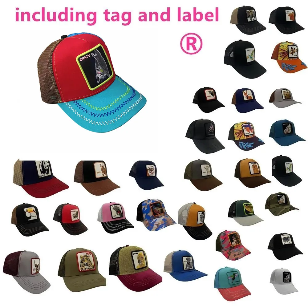 

2023 Goorin Bros OEM Baseball Cap Animal Embroidery Anime Cute Embroidery Summer Mesh Men's Ms.A5
