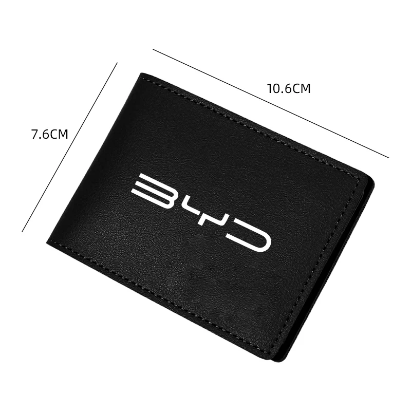Driver License Cover Auto Suede Anti-Fur Car Driving Documents Case Credit Card Holder For BYD Tang F3 E6 Atto Yuan Plus Song