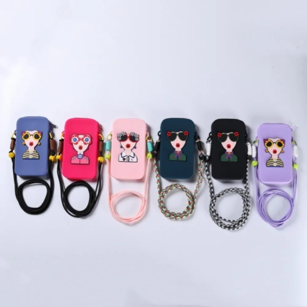Chic Silicone Waterproof Crossbody Phone Bag with Large Capacity