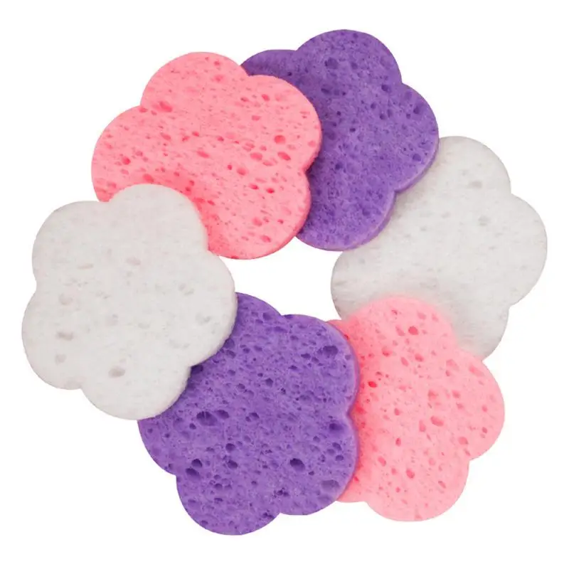 30pcs Face Cleansing Pads Makeup Removal Cotton Pad Cleansing Facial Pad Face Towel Washable Cotton Pads (Color Random) 2