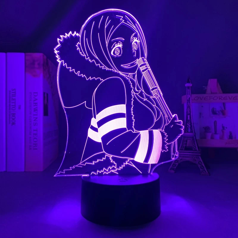 

Manga Fire Force Hibana Led Remote Control Lamp Kids Bedroom Decoration Night Light Birthday Gift Room Desk Anime 3d Lamp Hibana
