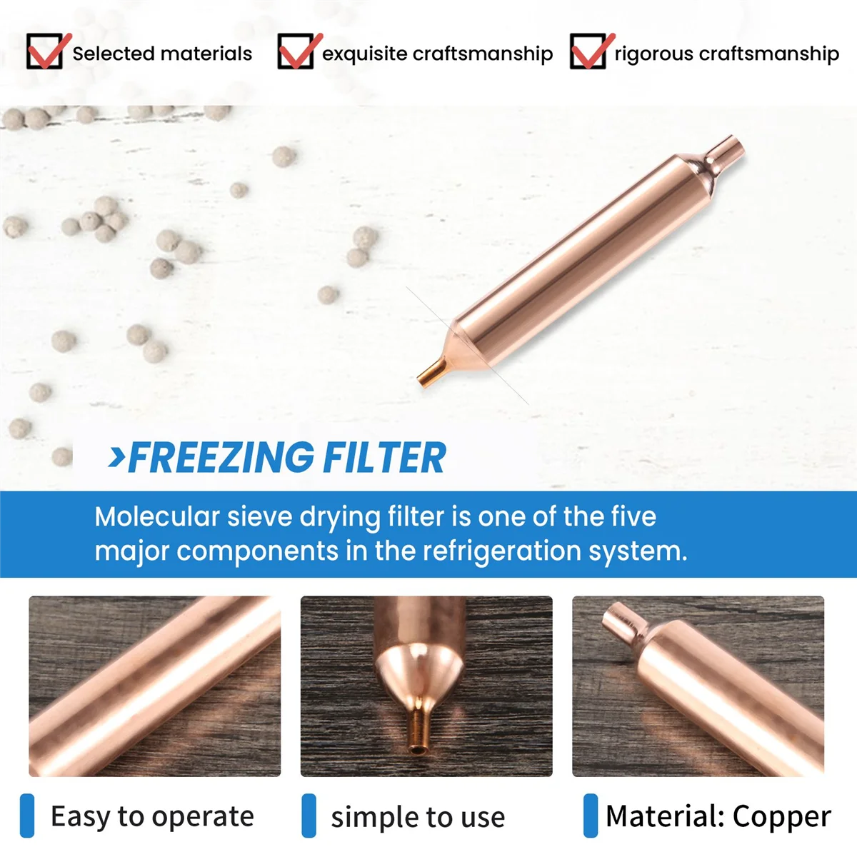 10 Refrigeration Filters 115 X18mm Refrigerator Filter Dryer Accessories Refrigeration