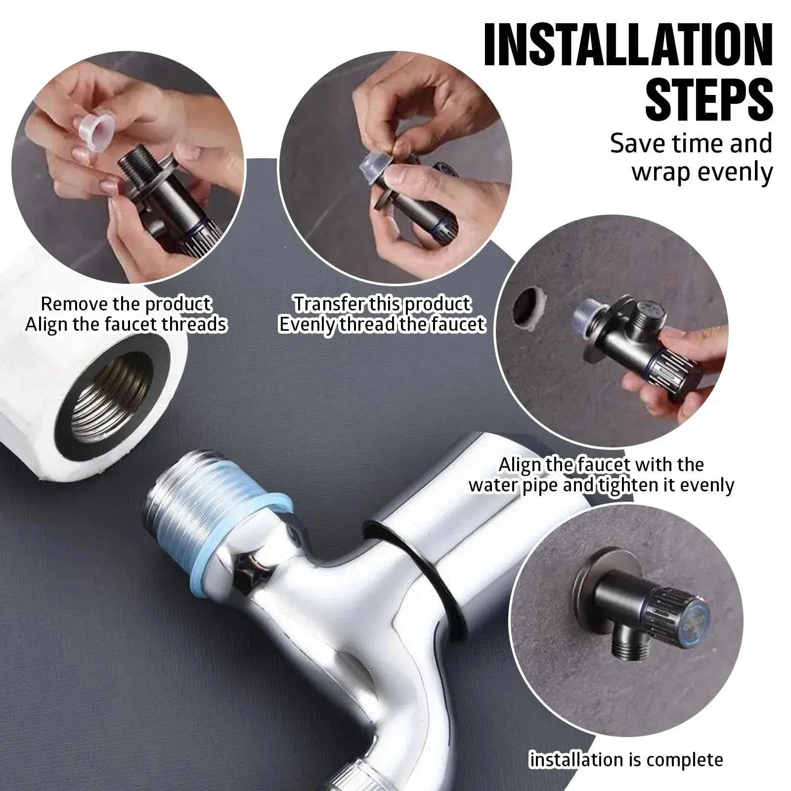 Sealing Gasket 10/50Pcs Faucet Leak-Proof Sealing Gasket Rubber Pipe Sealing Washer Silicone Raw Tape Triangle Valve Hose Plumbing Fitting Plug