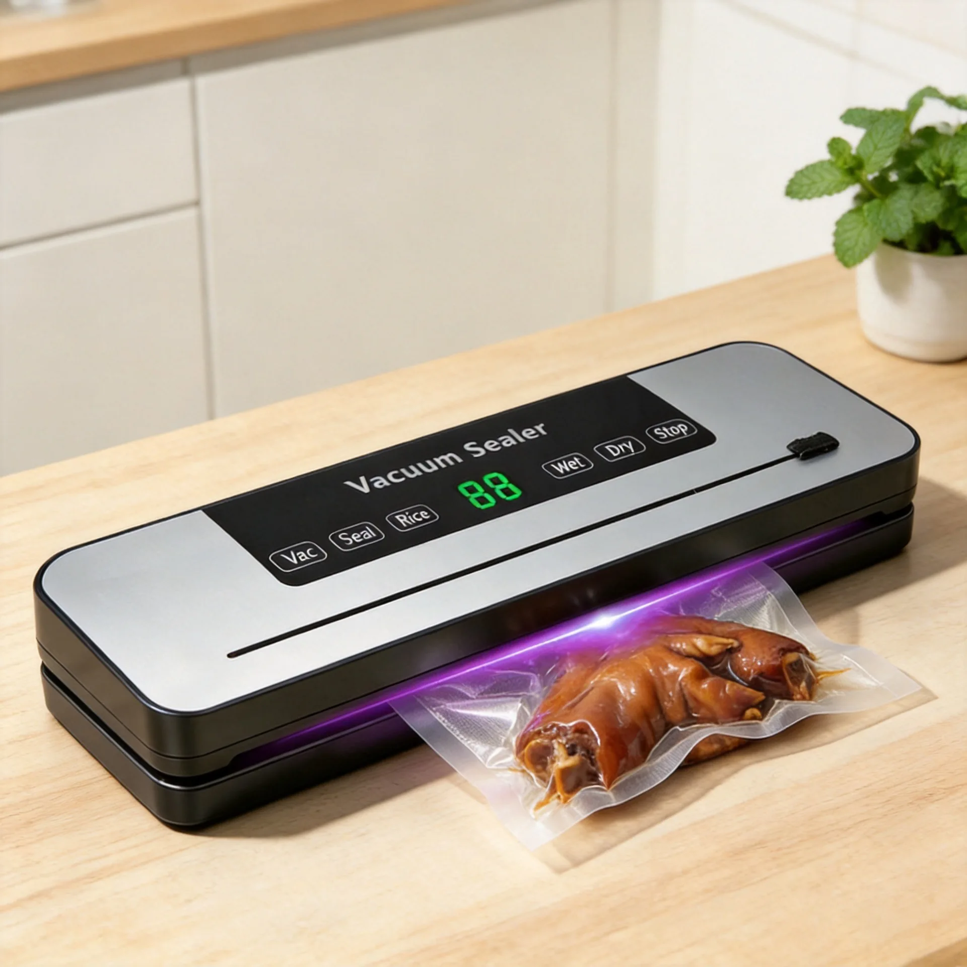 Food preservation machine, automatic vacuum sealing machine, dry and wet dual-use packaging machine, household vacuum sealing machine 1