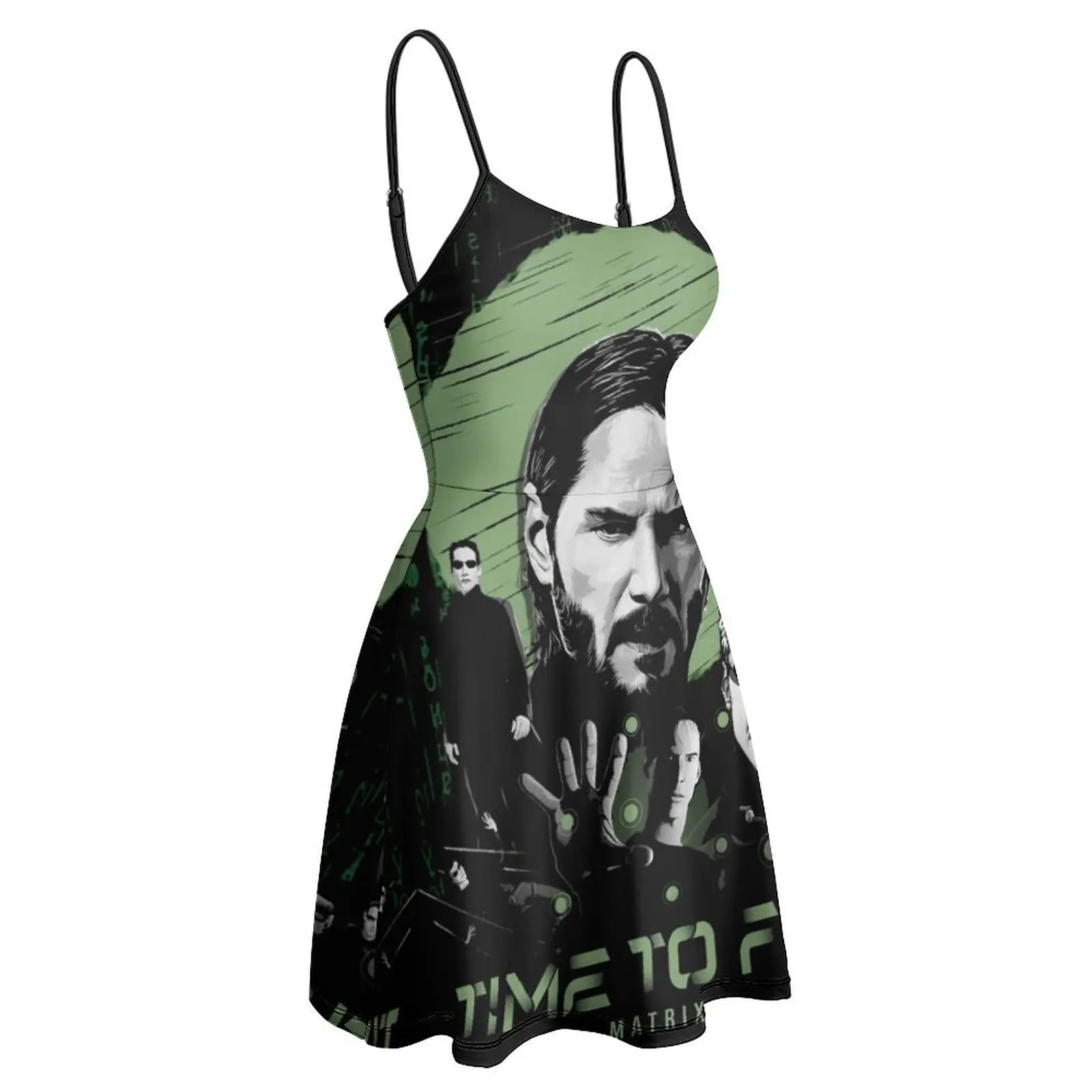 

Time to Fly for Sale Graphic Cool Sexy Woman's Gown Women's Sling Dress Funny Geek Cocktails Strappy Dress