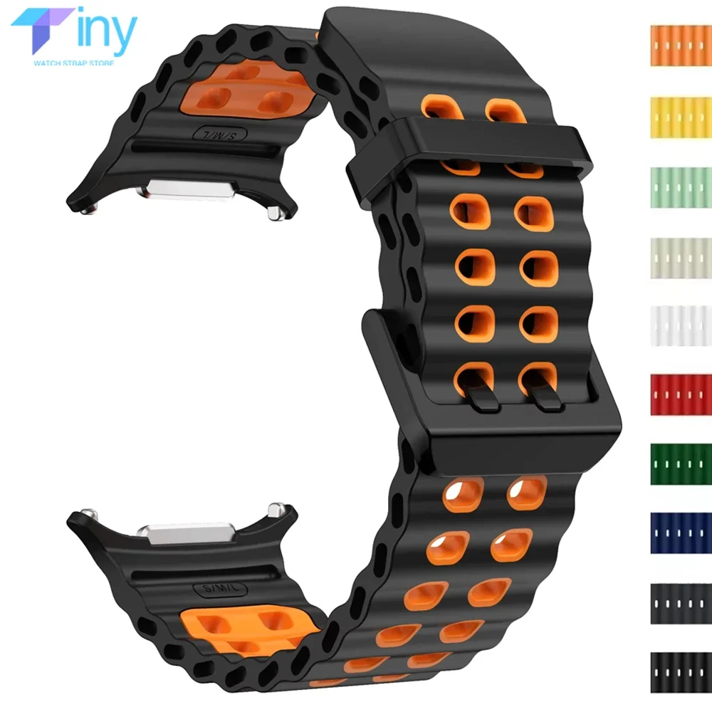 Marine Silicone Sport Bracelet - Premium Strap for Smartwatch Accessories