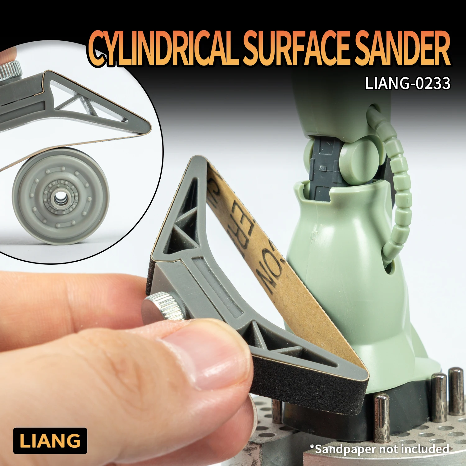 LIANG0233abCylindricalSurfaceSanderPlasticModelSanding