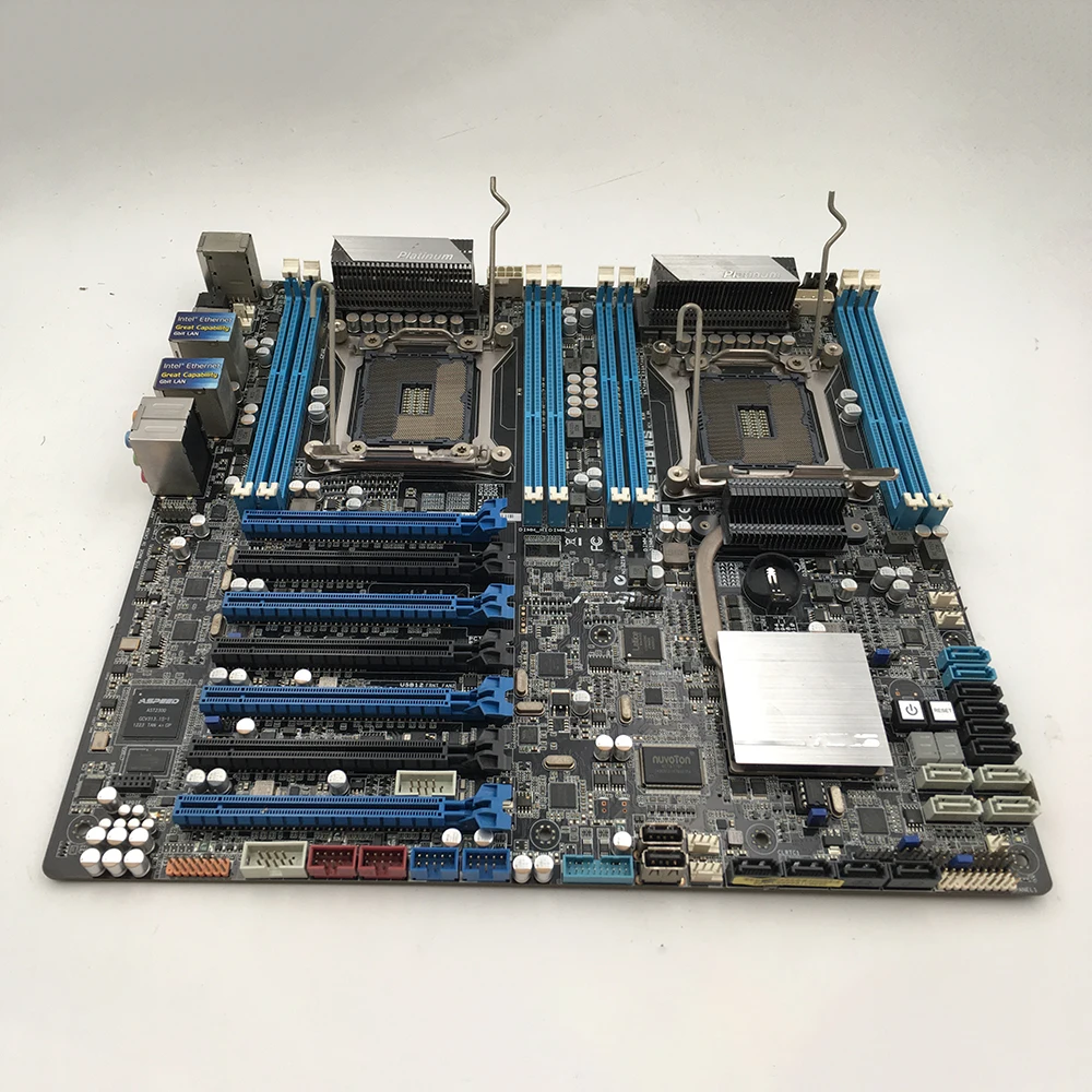 Server Motherboard For Asus For Z9PE-D8 WS 14*SATA 7*PCI-Ee E5-2696 2680 V2 Fully Tested, Good Quality Hot 7 Server Motherboard For Asus For Z9PE-D8 WS 14*SATA 7*PCI-Ee E5-2696 2680 V2 Fully Tested, Good Quality Hot - Image 5