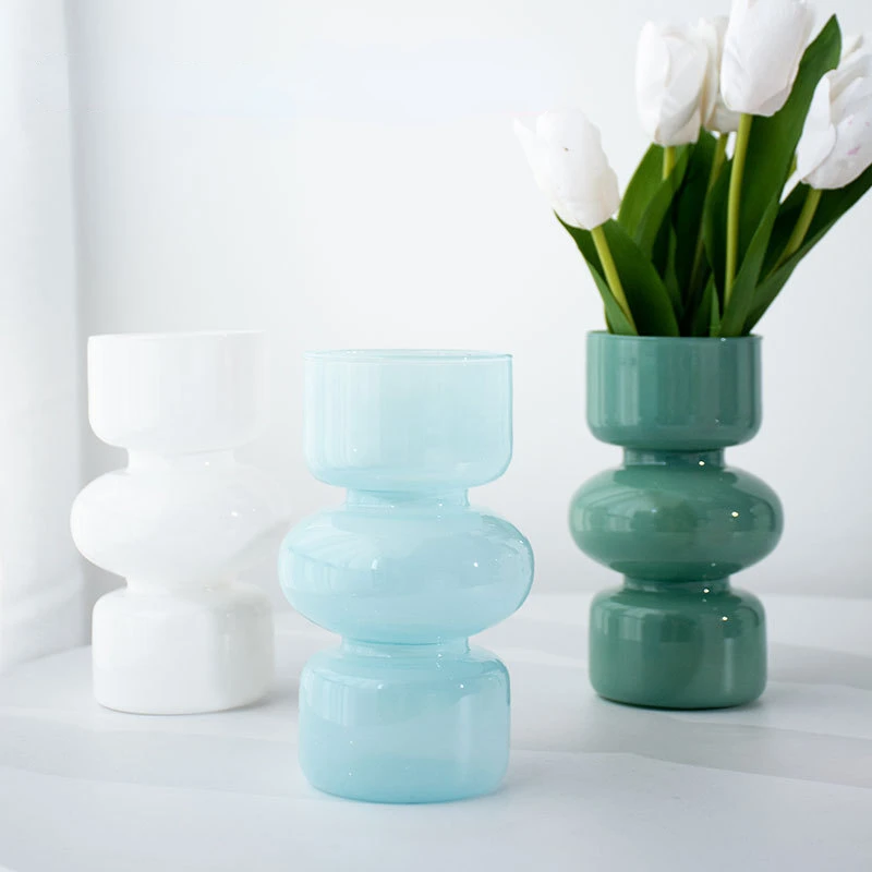 Glass Vase Nordic Home Decoration Room Decor Flower Vase Flower Pot Home Decor Vase Decoration Desktop Vase 5