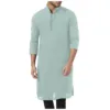 Men'S Shirts Muslim Dresses Muslim Kaftan Abaya Robe Middle Eas T Ethnic Kandoura Men Seaside Vacation Casual Top Large Size 3