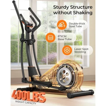 Niceday Elliptical Machine, Elliptical Exercise Machine for Home with Hyper-Quiet Magnetic Driving System 6