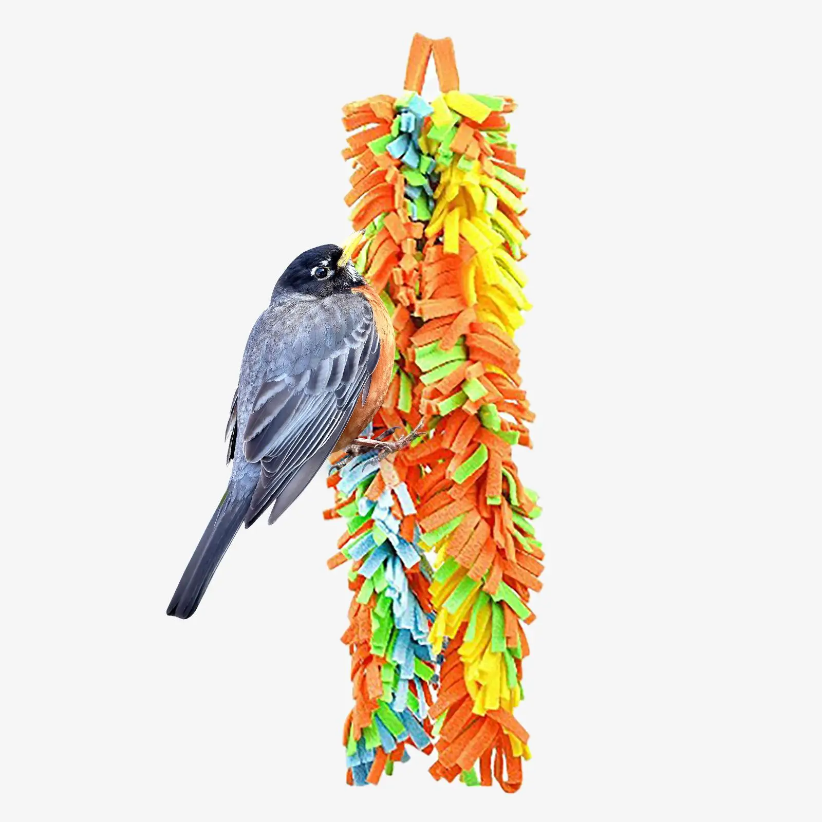 Bird Chewing Toy Colorful Funny Cotton Bite Resistant Swing Tearing Toy Bird Cage Budgie Training Toys