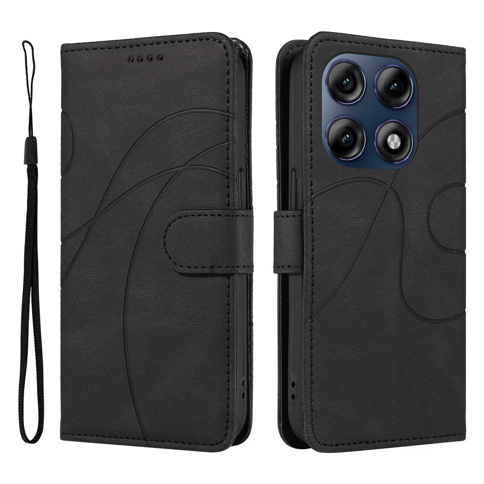Luxury Leather Wallet Flip Case | Premium Kickstand Book Phone Cover