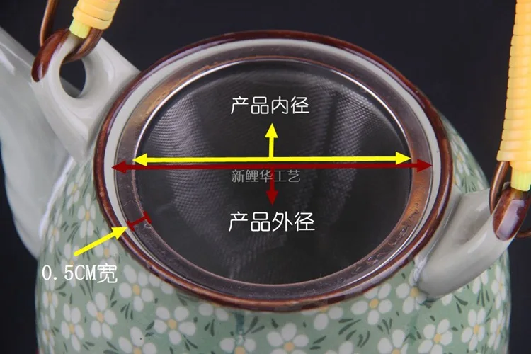 Description Picture 2 of itemDiameter 5-9.5CM Reusable Stainless Steel Mesh Tea Infuser Strainer Teapot Tea Leaf Spice Filter Drinkware Kitchen Accessories