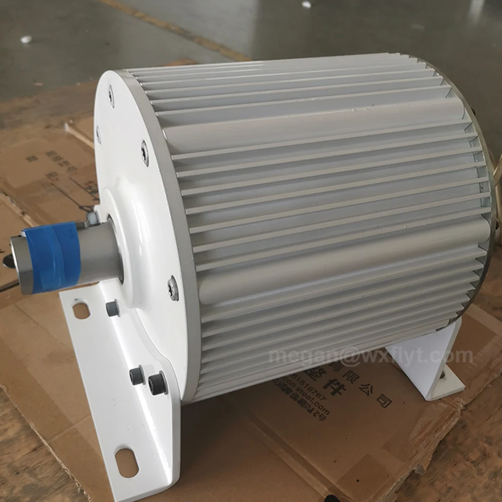 30KW 300rpm Permanent Magnet Generator 48V 96V 110V 220V 380V AC Alternators for Wind Turbine Water Turbine with Motor