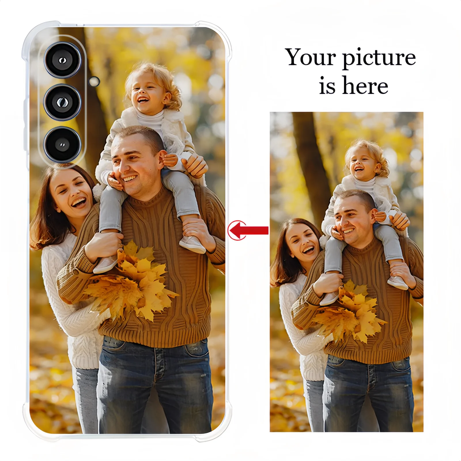 Clear Anti-Fall Shockproof Phone Case with Durable Back Cover