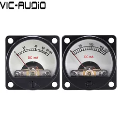 1PC 35mm Ammeter DC100MA DC 200MA Panel Meter Analog Current Meter Panel Mechanical Pointer Type amplifier DIY
