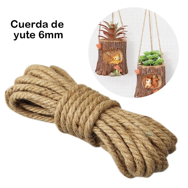 10/8/6mm Natural Jute Rope Twine Rope Handmade Jute Hemp String Twine for  DIY Arts Crafts Decoration Packing Floristry 10m - AliExpress