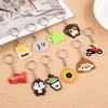 100pcs Cute Keychain for Kids Teacher Party Favor Cute Anime Little Keyrings Wholesale Cheap Festival Pendants Gift Charms Sets 2